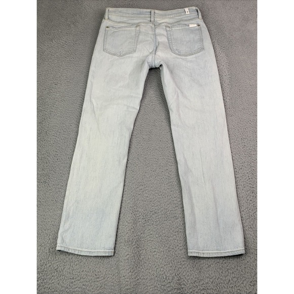 7 For All Mankind Jeans Womens  Size 28 Patchwork Blue Denim Distressed Jeans - Picture 9 of 10